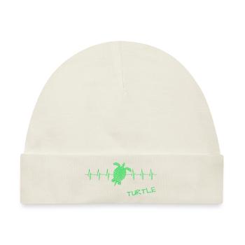 Turtle - Baby Premium Organic Mütze - Naturweiß - Vorne