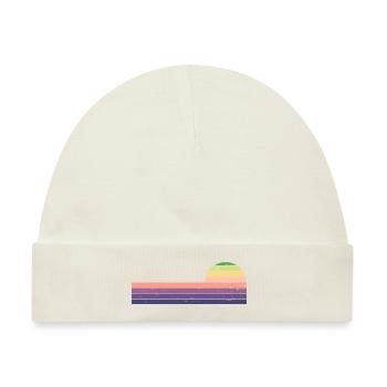 Retro Horizontal Vintage Sonnenuntergang - Baby Premium Organic Mütze - Naturweiß - Vorne