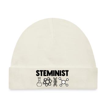 Steminist Software Developer Coder Nerd Conmputer - Baby Premium Organic Mütze - Naturweiß - Vorne