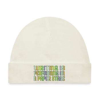editor birthday present christmas present idea - Baby Premium Organic Mütze - Naturweiß - Vorne