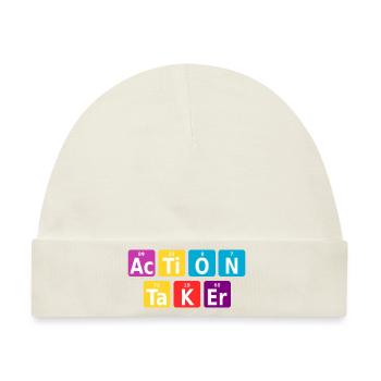 Action taker - Baby Premium Organic Mütze - Naturweiß - Vorne