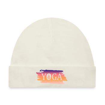 Yoga Namaste - Baby Premium Organic Mütze - Naturweiß - Vorne