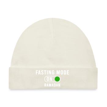 Fastenmodus An Ramadan - Baby Premium Organic Mütze - Naturweiß - Vorne