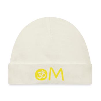 Om Chakra - Baby Premium Organic Mütze - Naturweiß - Vorne
