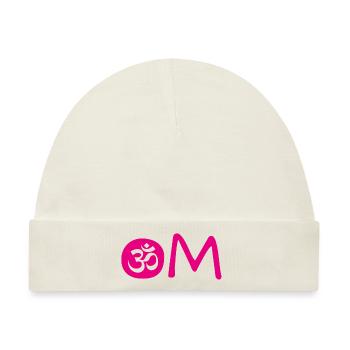 Om Yoga - Baby Premium Organic Mütze - Naturweiß - Vorne
