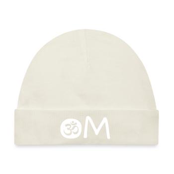 Om Chakra - Baby Premium Organic Mütze - Naturweiß - Vorne