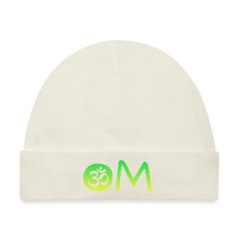 Om Yoga - Baby Premium Organic Mütze - Naturweiß - Vorne