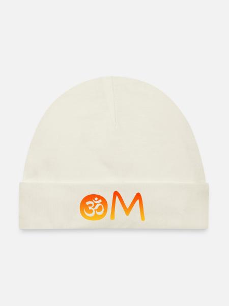 om namaste yoga - Baby Premium Organic Mütze - Naturweiß