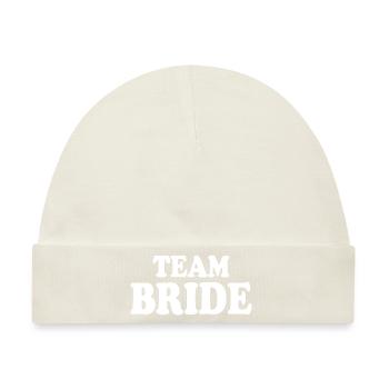 Team bride - Baby Premium Organic Mütze - Naturweiß - Vorne