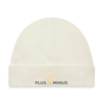 Plus Minus - Baby Premium Organic Mütze - Naturweiß - Vorne