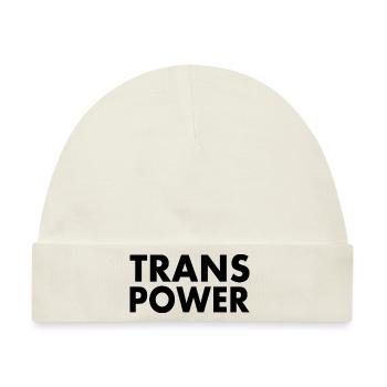 Trans power - Baby Premium Organic Mütze - Naturweiß - Vorne