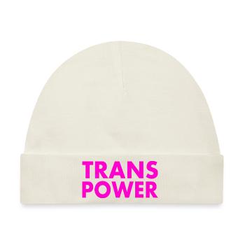 Trans power - Baby Premium Organic Mütze - Naturweiß - Vorne