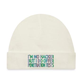hack the box bday anonymous expect us encrypt - Baby Premium Organic Mütze - Naturweiß - Vorne