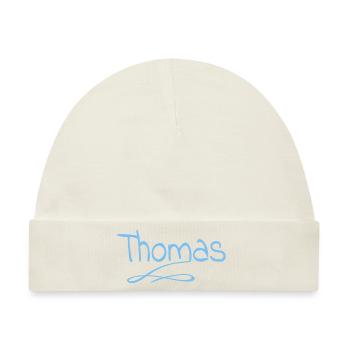 Thomas - Baby Premium Organic Mütze - Naturweiß - Vorne