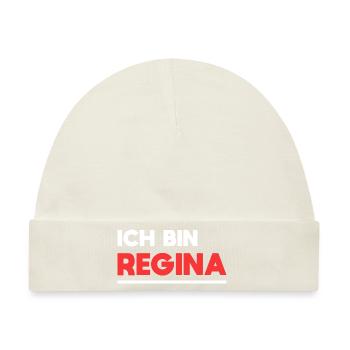 Regina Name Spruch für stolze Reginas - Baby Premium Organic Mütze - Naturweiß - Vorne