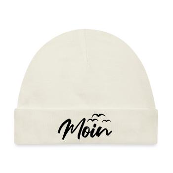 Moin Möwen - Baby Premium Organic Mütze - Naturweiß - Vorne