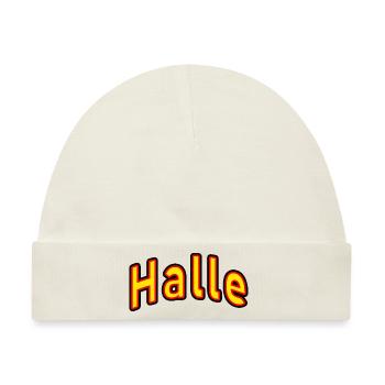 Halle - Baby Premium Organic Mütze - Naturweiß - Vorne