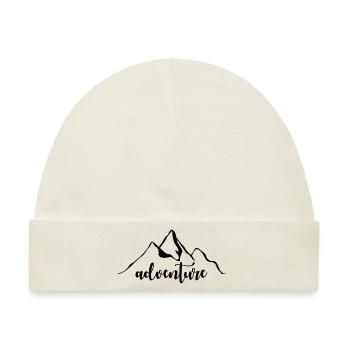 Adventure Graphic Hiking Hiker Mountaineering Trek - Baby Premium Organic Mütze - Naturweiß - Vorne