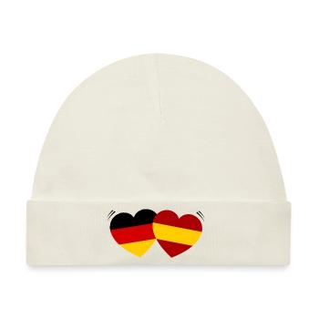 Ein spanisch deutsches Paar - Baby Premium Organic Mütze - Naturweiß - Vorne