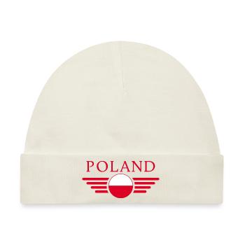 Polen - Baby Premium Organic Mütze - Naturweiß - Vorne