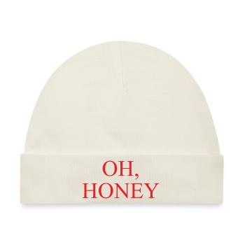 Oh Honey - Baby Premium Organic Mütze - Naturweiß - Vorne