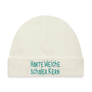 Harte Weiche Schaler Kern - Baby Premium Organic Mütze - Naturweiß - Vorne
