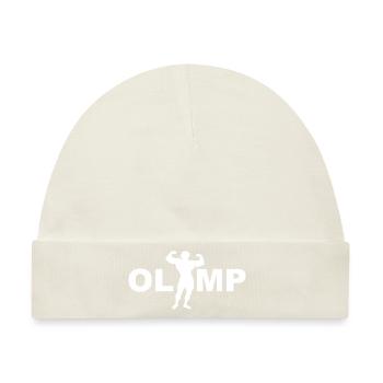 Olymp Berg der Götter und der Kräfte. Bodybuilder - Baby Premium Organic Mütze - Naturweiß - Vorne