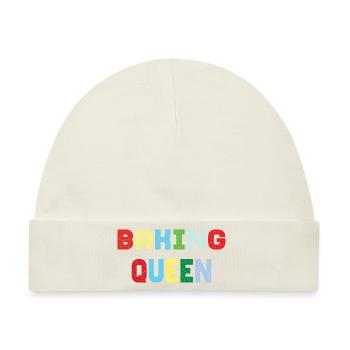 Baking Queen - Baby Premium Organic Mütze - Naturweiß - Vorne