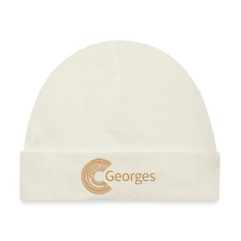 Für Georges - Baby Premium Organic Mütze - Naturweiß - Vorne