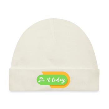 Do it today - Baby Premium Organic Mütze - Naturweiß - Vorne