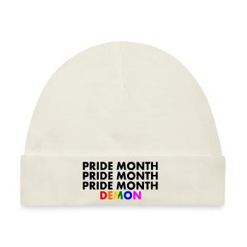 pride month demon - Baby Premium Organic Mütze - Naturweiß - Vorne