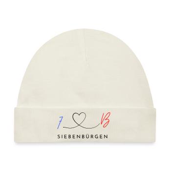 7B- Siebenbürgen - Baby Premium Organic Mütze - Naturweiß - Vorne