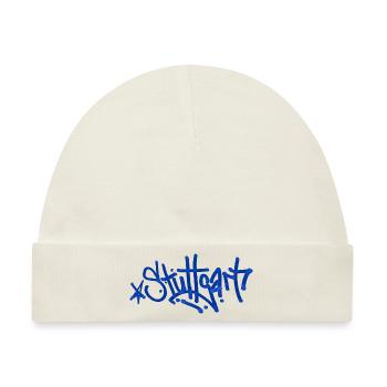 Stuttgart - Tag Grafitti Schriftzug BLAU - Baby Premium Organic Mütze - Naturweiß - Vorne