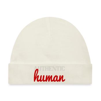 authentic human - Baby Premium Organic Mütze - Naturweiß - Vorne