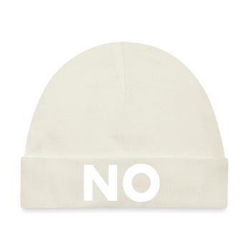 No - Baby Premium Organic Mütze - Naturweiß - Vorne