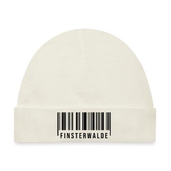 Finsterwalde Strichcode - Baby Premium Organic Mütze - Naturweiß - Vorne