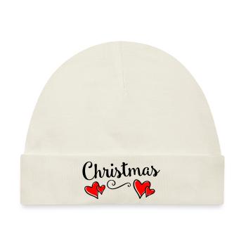 christmas - Baby Premium Organic Mütze - Naturweiß - Vorne
