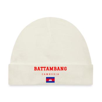 Battambang Kambodscha - Baby Premium Organic Mütze - Naturweiß - Vorne