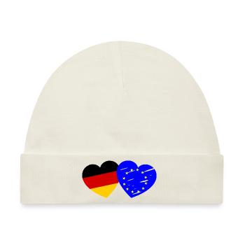 Die Deutsch Europäische Liebe - Baby Premium Organic Mütze - Naturweiß - Vorne