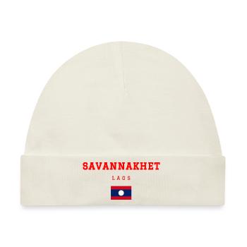 Savannakhet Laos - Baby Premium Organic Mütze - Naturweiß - Vorne