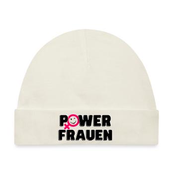 Powerfrauen Stärke - Baby Premium Organic Mütze - Naturweiß - Vorne