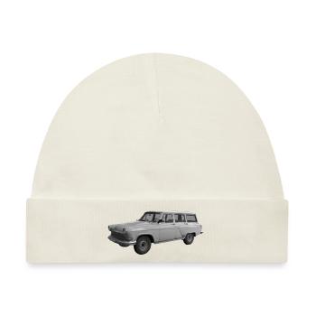 Pkw GAZ M22 Kombi Wolga Sowjetunion Oldtimer - Baby Premium Organic Mütze - Naturweiß - Vorne