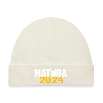 Matura 2024 Maturareise Maturafeier Maturant - Baby Premium Organic Mütze - Naturweiß - Vorne