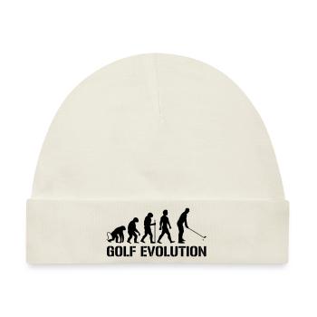 evolution golf - Baby Premium Organic Mütze - Naturweiß - Vorne
