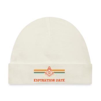 Freimaurer Winkel & Zirkel FREEMASON Prince Hall - Baby Premium Organic Mütze - Naturweiß - Vorne