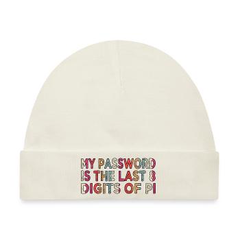 hacking coding funny sayings happy bday - Baby Premium Organic Mütze - Naturweiß - Vorne