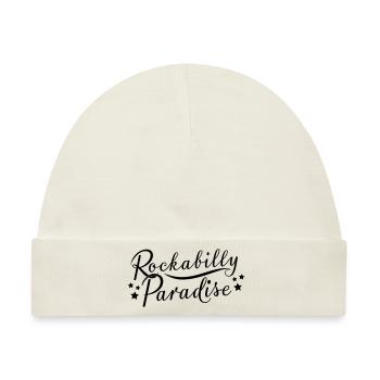 Rockabilly - Baby Premium Organic Mütze - Naturweiß - Vorne