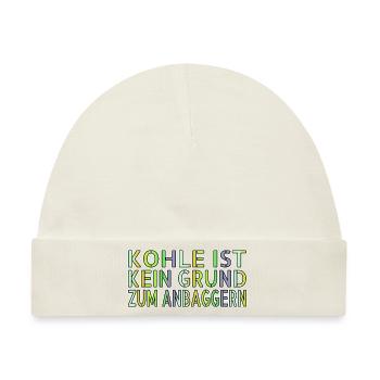 grüne lebensstiltipps geburtstagsgeschenkidee - Baby Premium Organic Mütze - Naturweiß - Vorne
