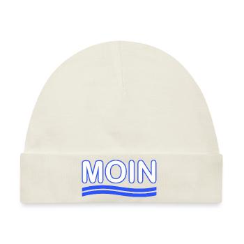 Moin - Baby Premium Organic Mütze - Naturweiß - Vorne
