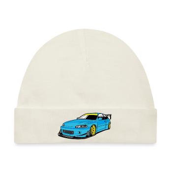 Racing car - Baby Premium Organic Mütze - Naturweiß - Vorne